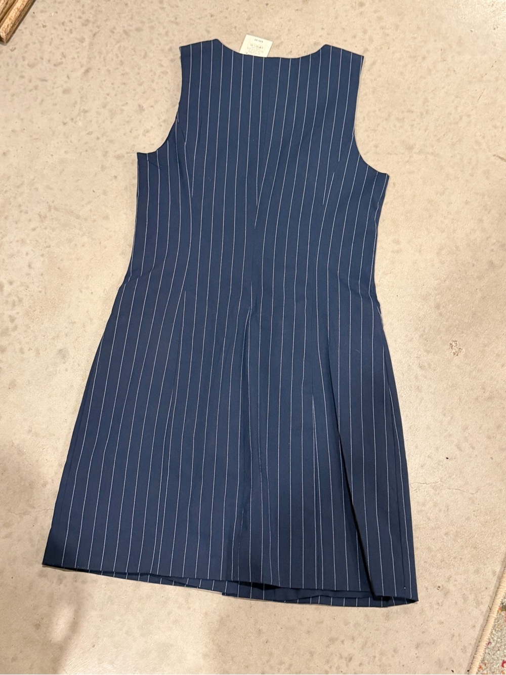 a new day Navy Pinstripe Button-Down Dress - Picture 4 of 4